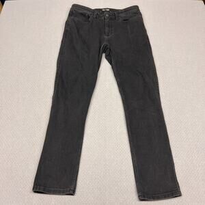 DU/ER Jeans Mens 32x30 Black Denim L2X Slim Fit Straight Casual Stretch